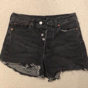 Levi's Super High Rise Cut Off Shorts